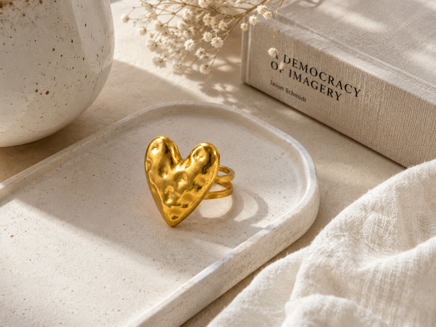 Statement Hart Ring – Stainless Steel R012