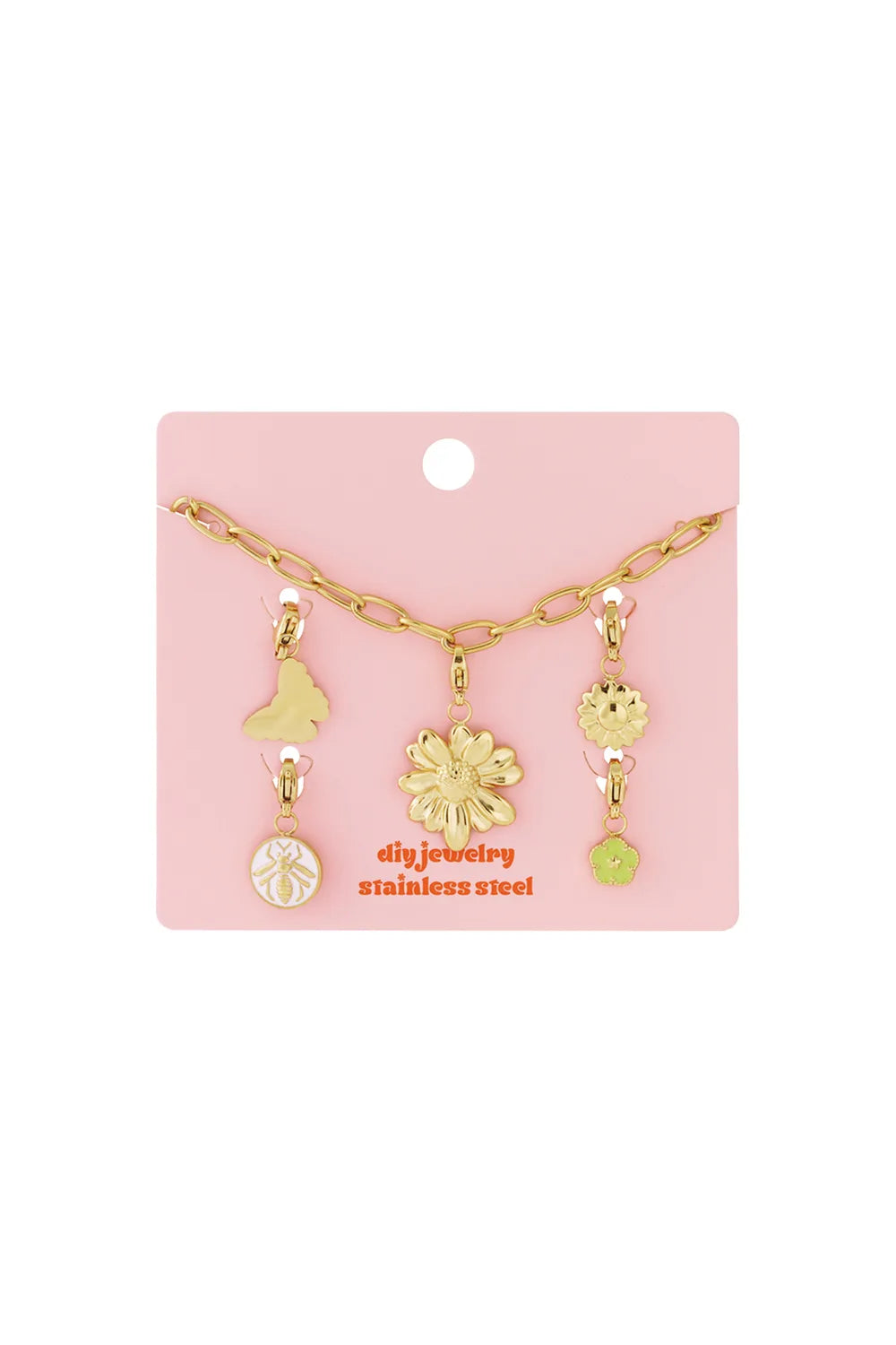 Gouden Bloemen Bedelketting BK018