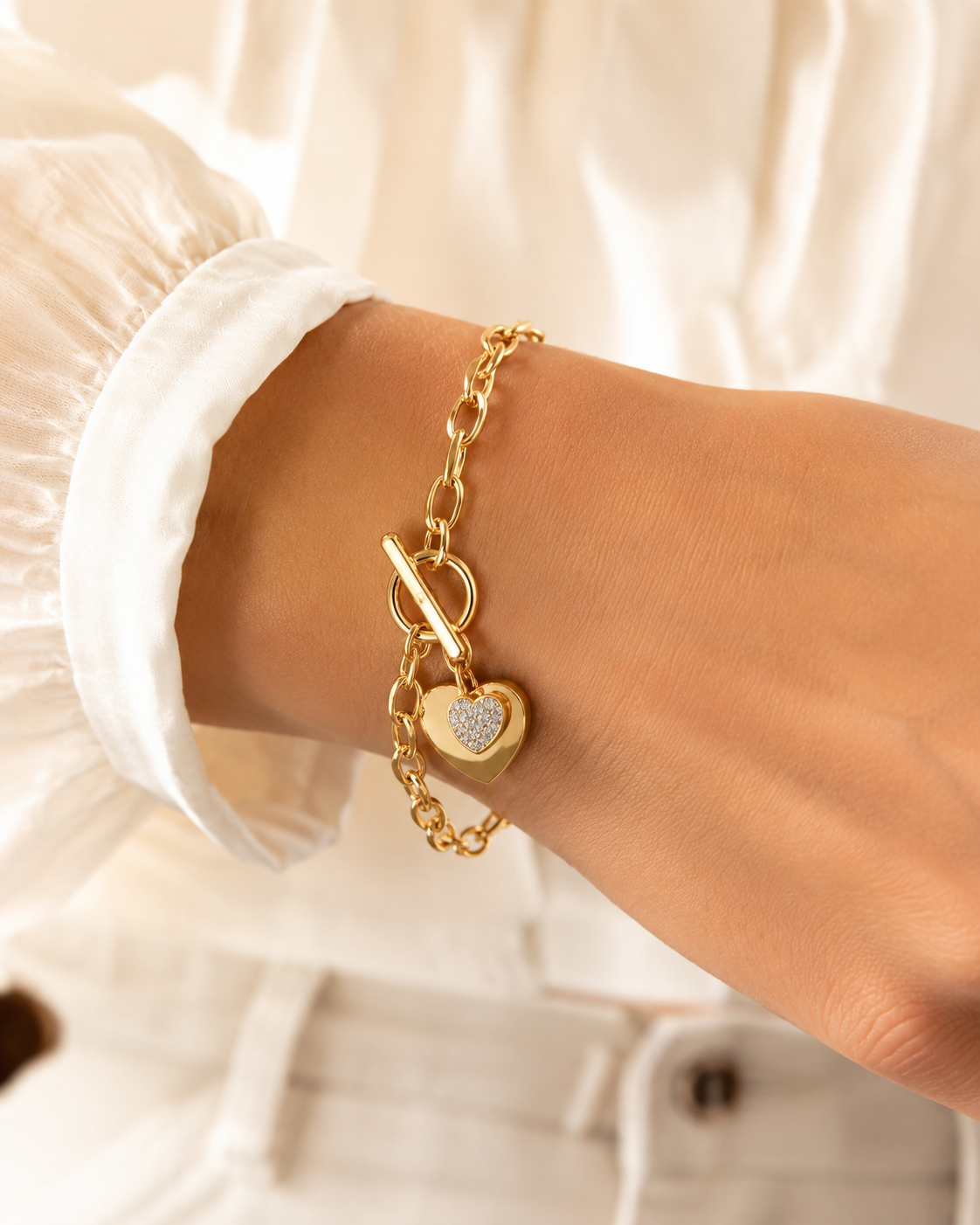 Sparkling Heart Bracelet SA007