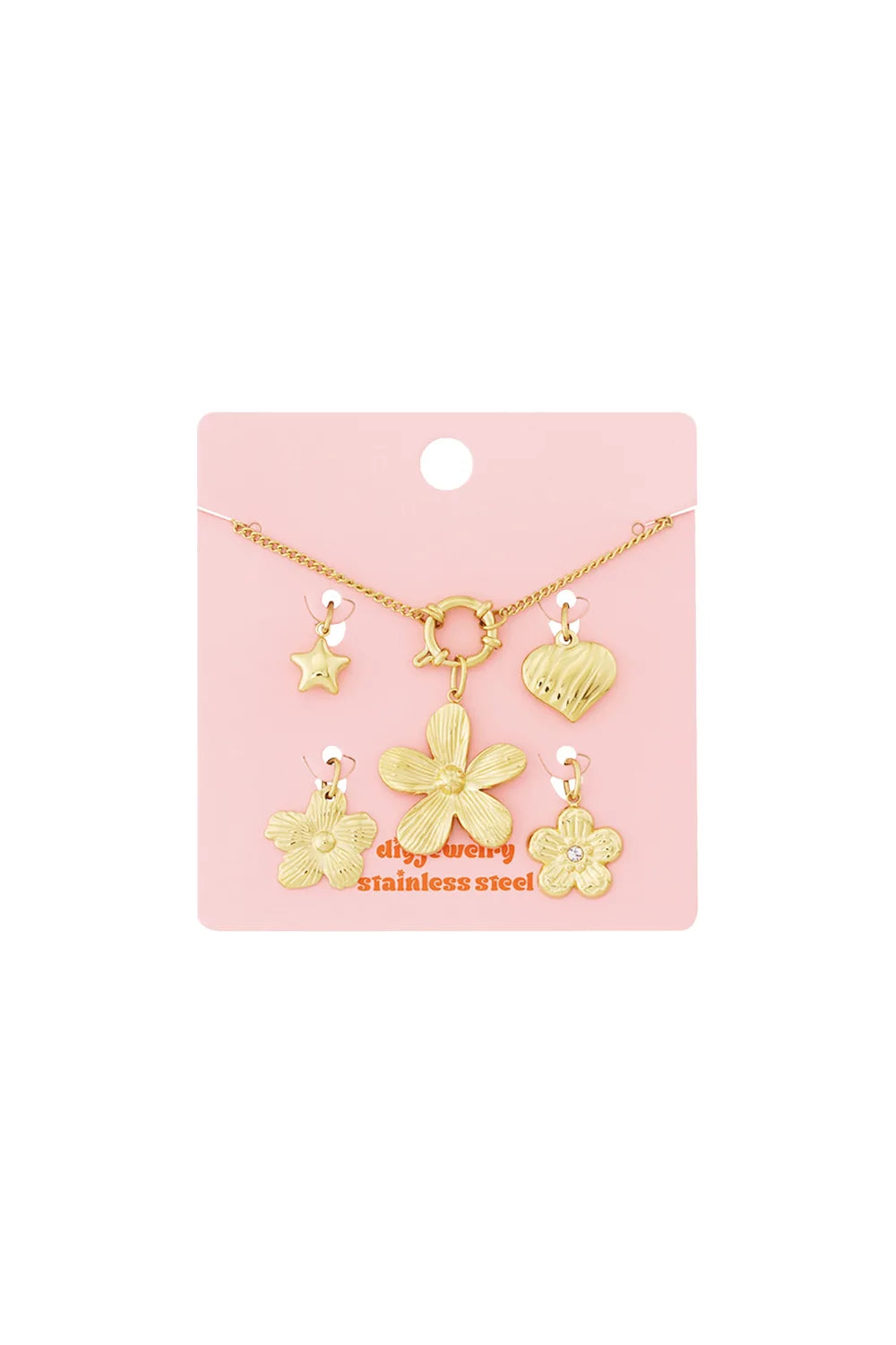 Flower Charm Armband BA019
