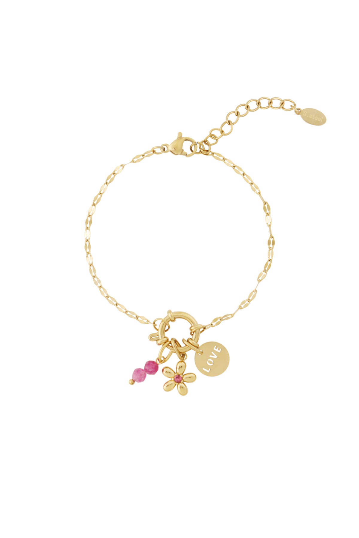 Bloemenpracht om je pols bedelarmband BA012