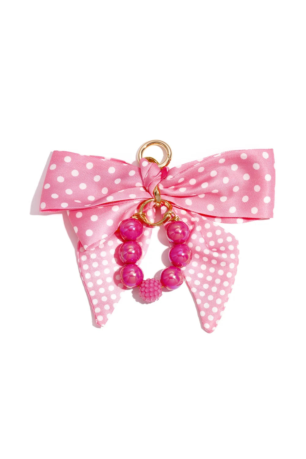 Tassenhanger strik roze T001