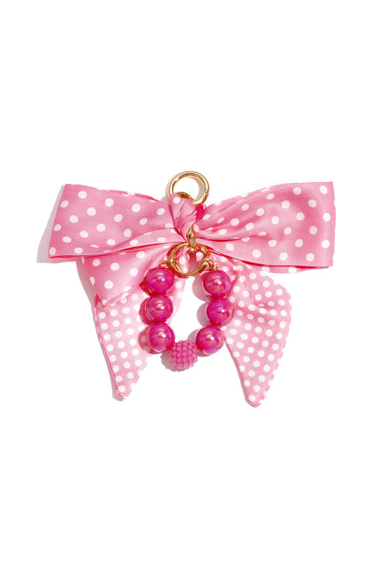 Tassenhanger strik roze T001