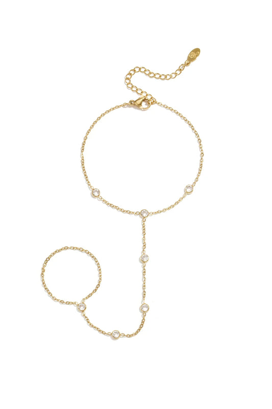 Armband met strass  – Goud of zilver HC004