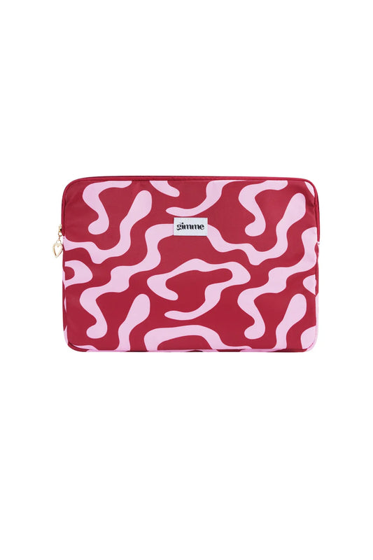 Laptophoes Roze rood gemêleerd L009