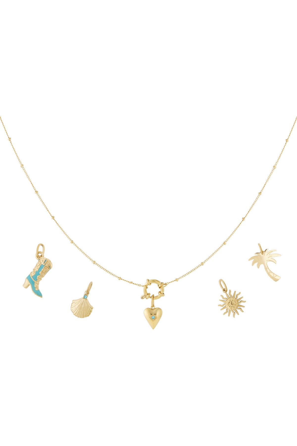 Golden Summer – 14K Gold Plated Bedelketting BK004