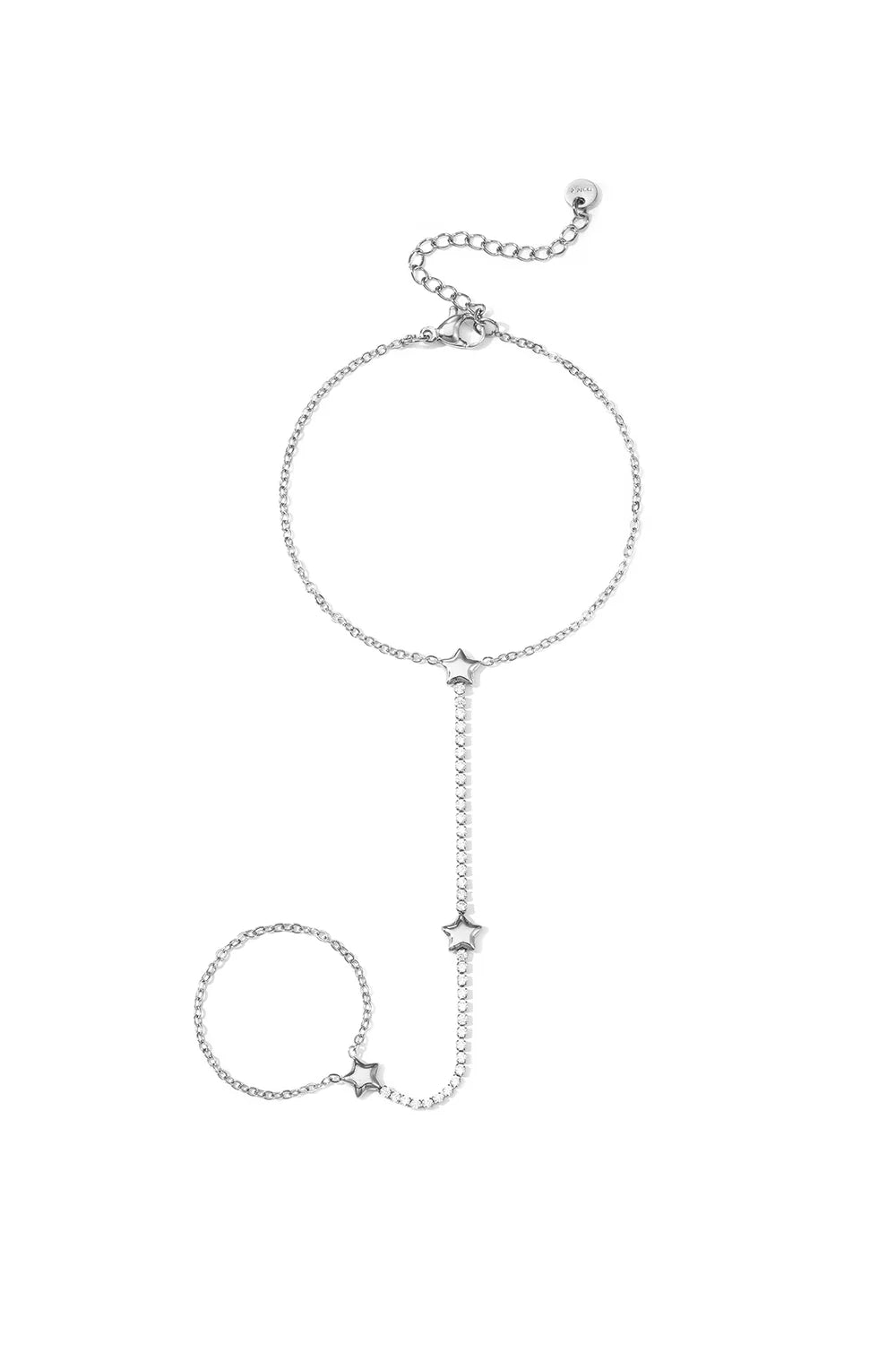 Armband met ster Bedel & Strass – Goud of zilver HC002