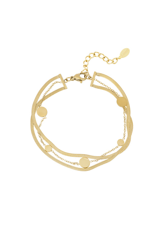 Golden Layers Armband – Luxe Stainless Steel Layered Armband SA0023