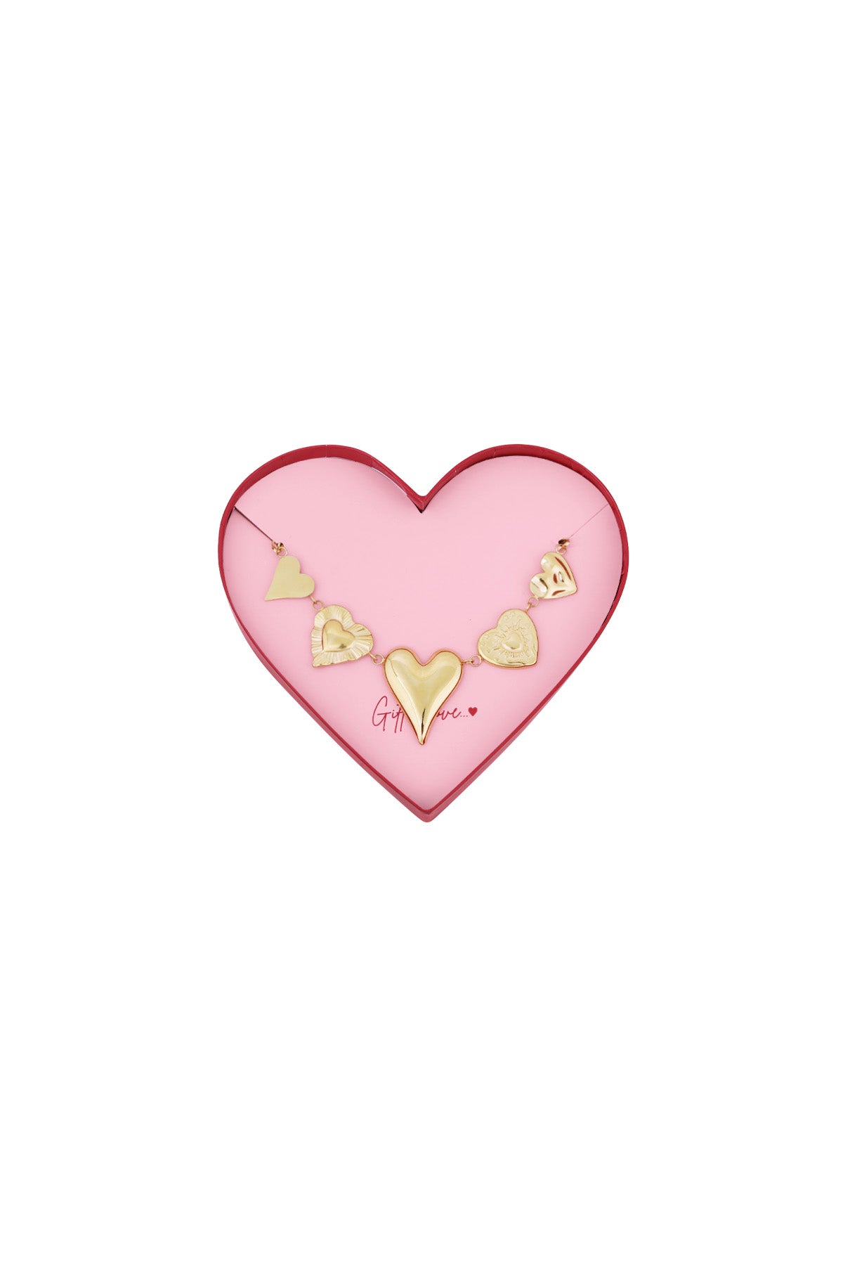 Giftbox C005 Luxe armband gold heard