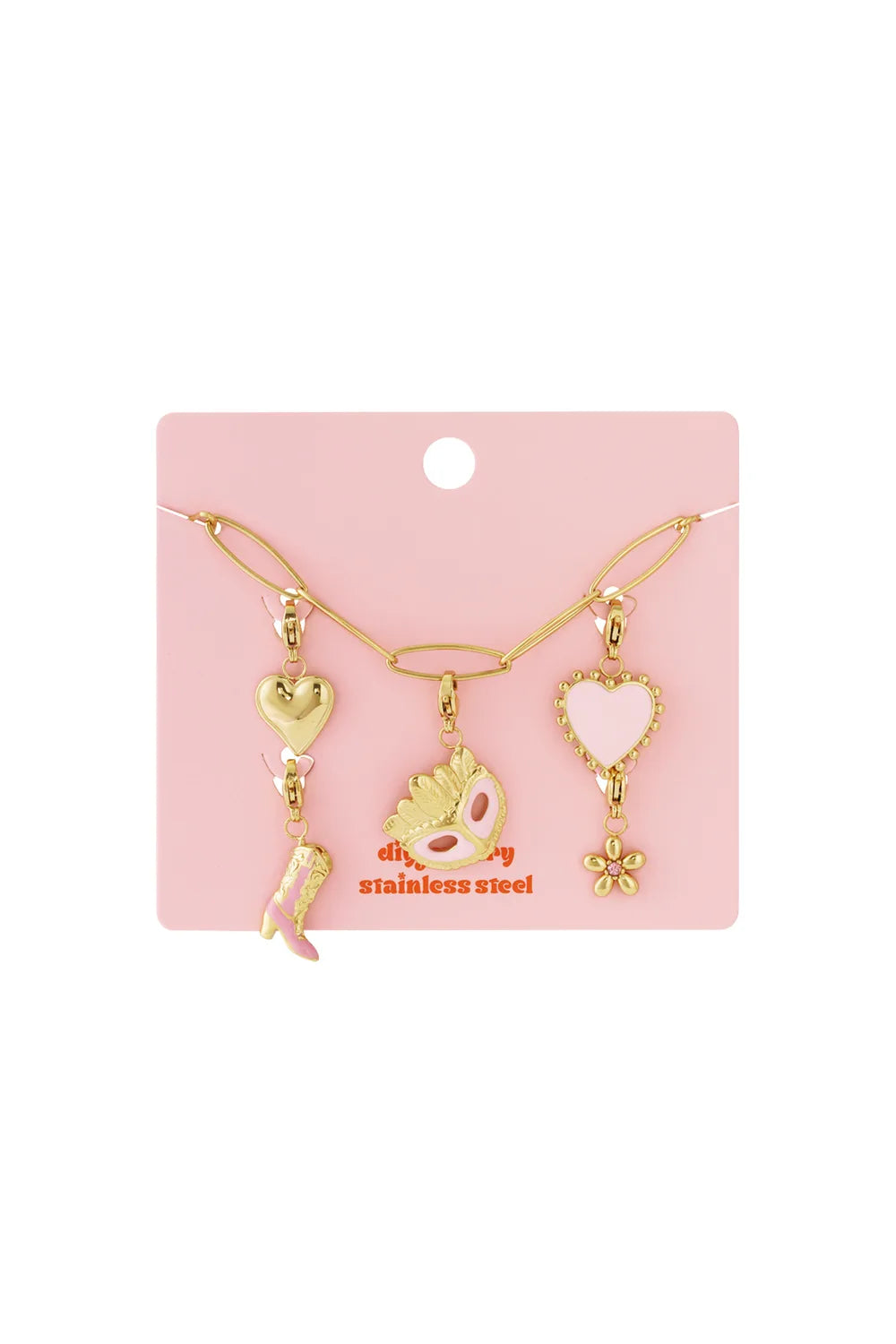 Romantische Bedelketting – Golden Love BK017