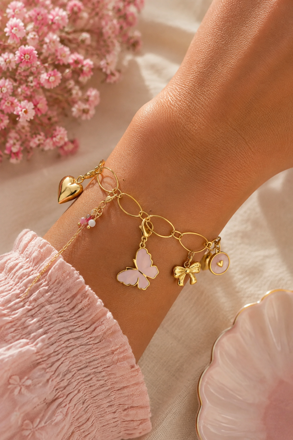 Speelse charme om je pols Bedelarmband BA014