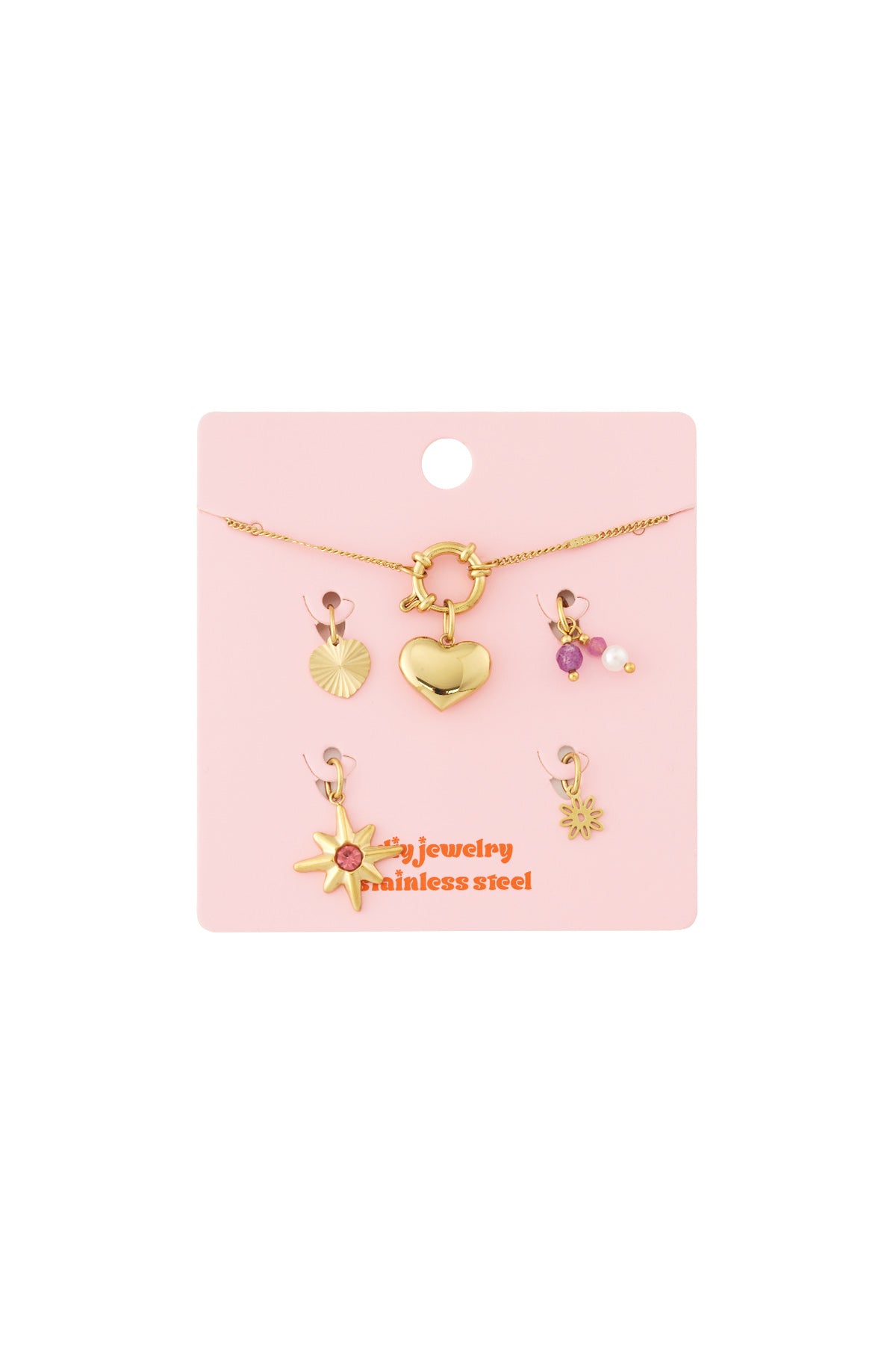 Golden Love Charms – Een hart vol elegantie BA004