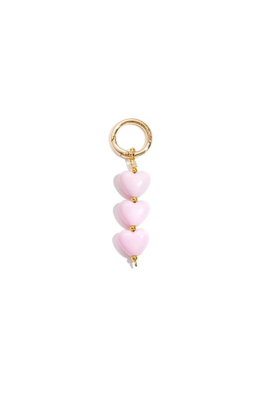 Tassenhanger harten roze T007