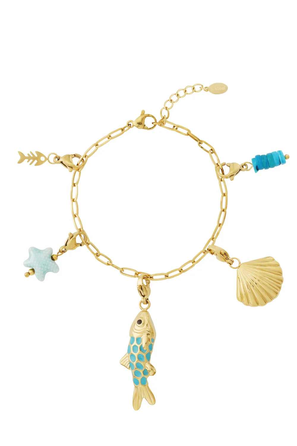 Ocean Love Armband – Gouden Bedelarmband BA006