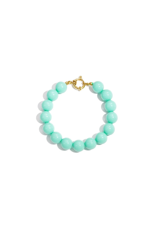 Kralenarmband Aqua blauw K002