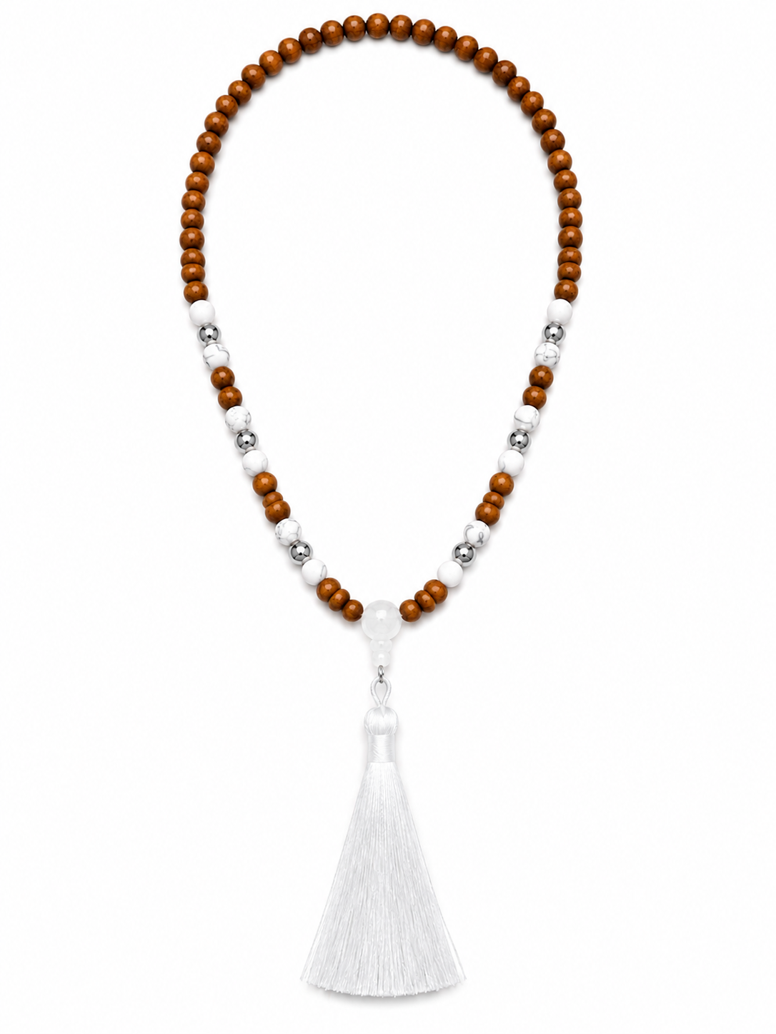 Ketting hout wit K005