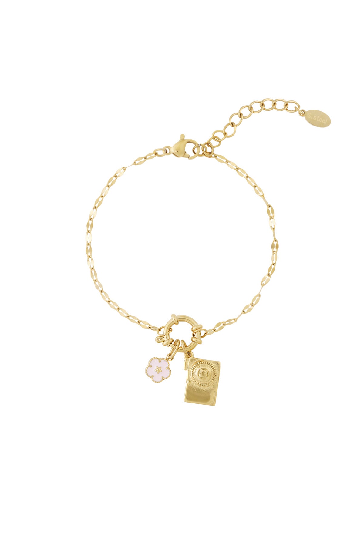 Paris Charms – Gouden Bedelarmband BA020