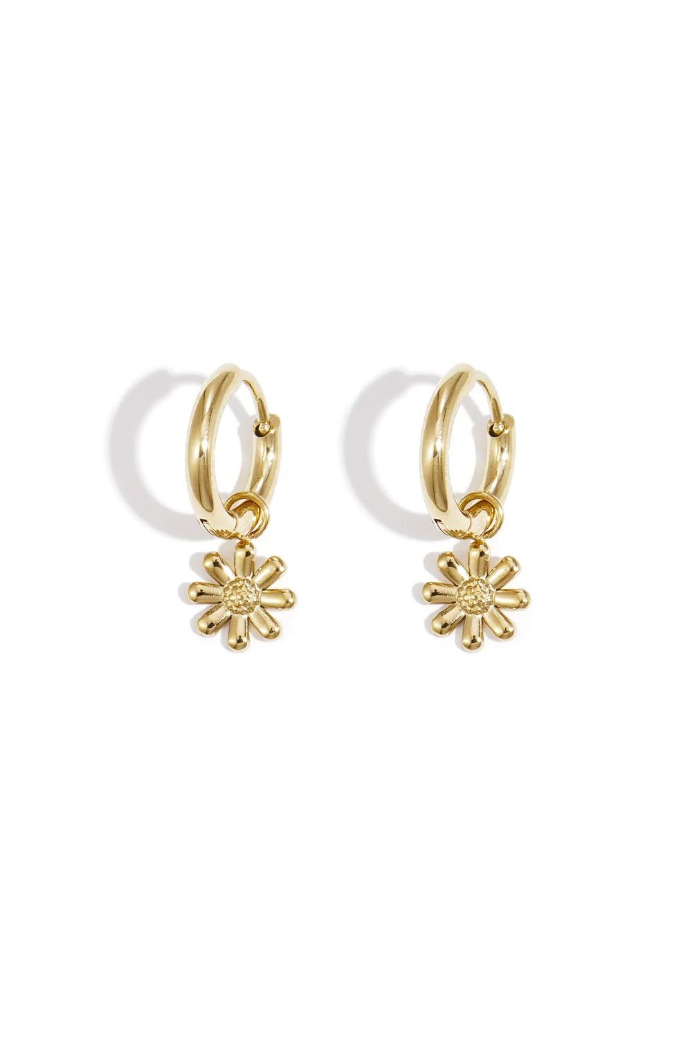 Bloem oorbellen met strass O008