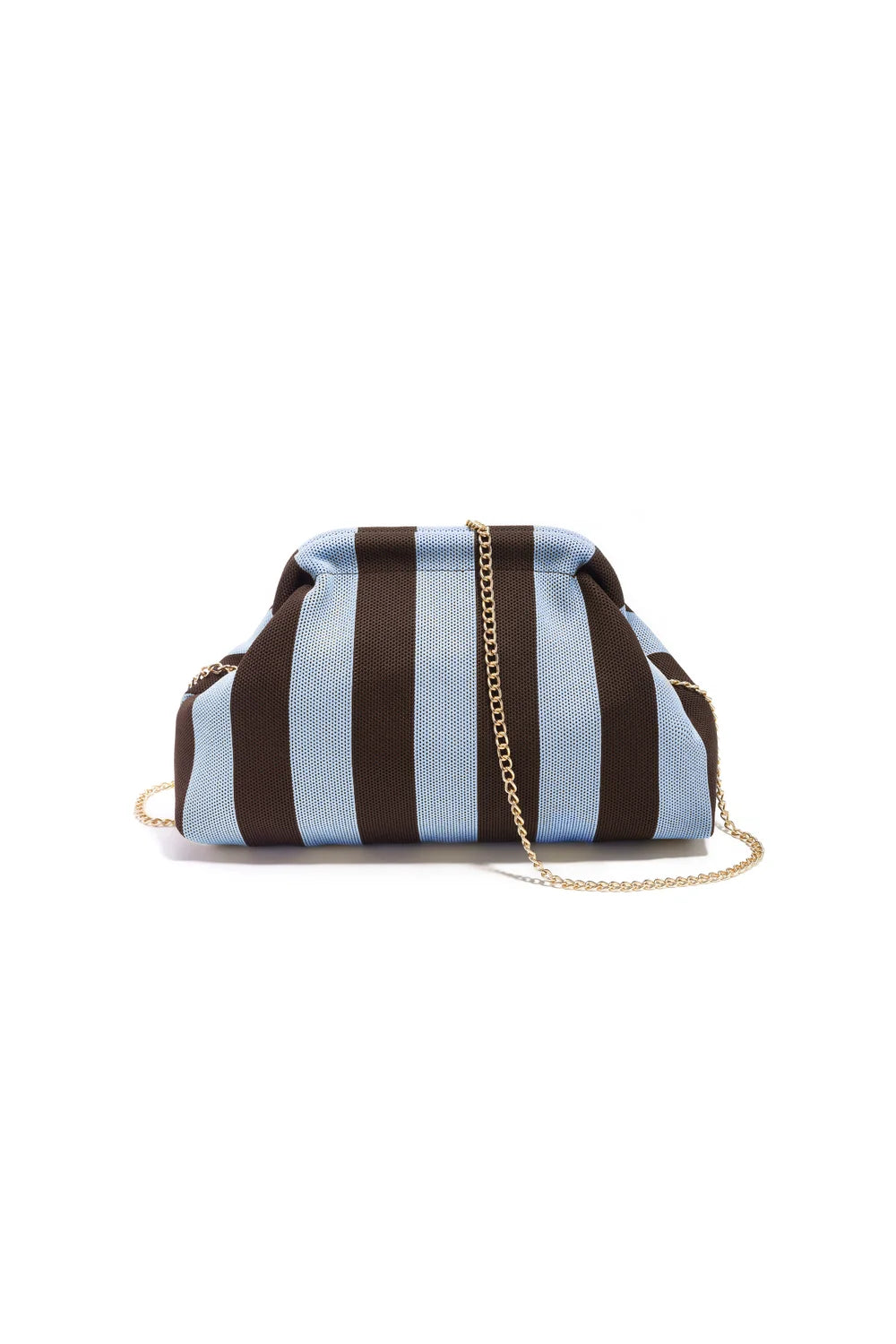 T020 Schoudertas met brown Blue Chain Strap