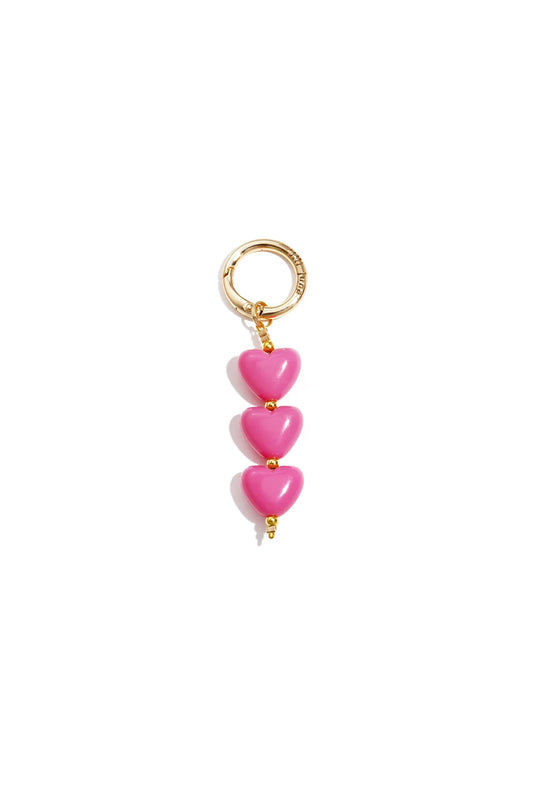 Tassenhanger harten fuchsia T005