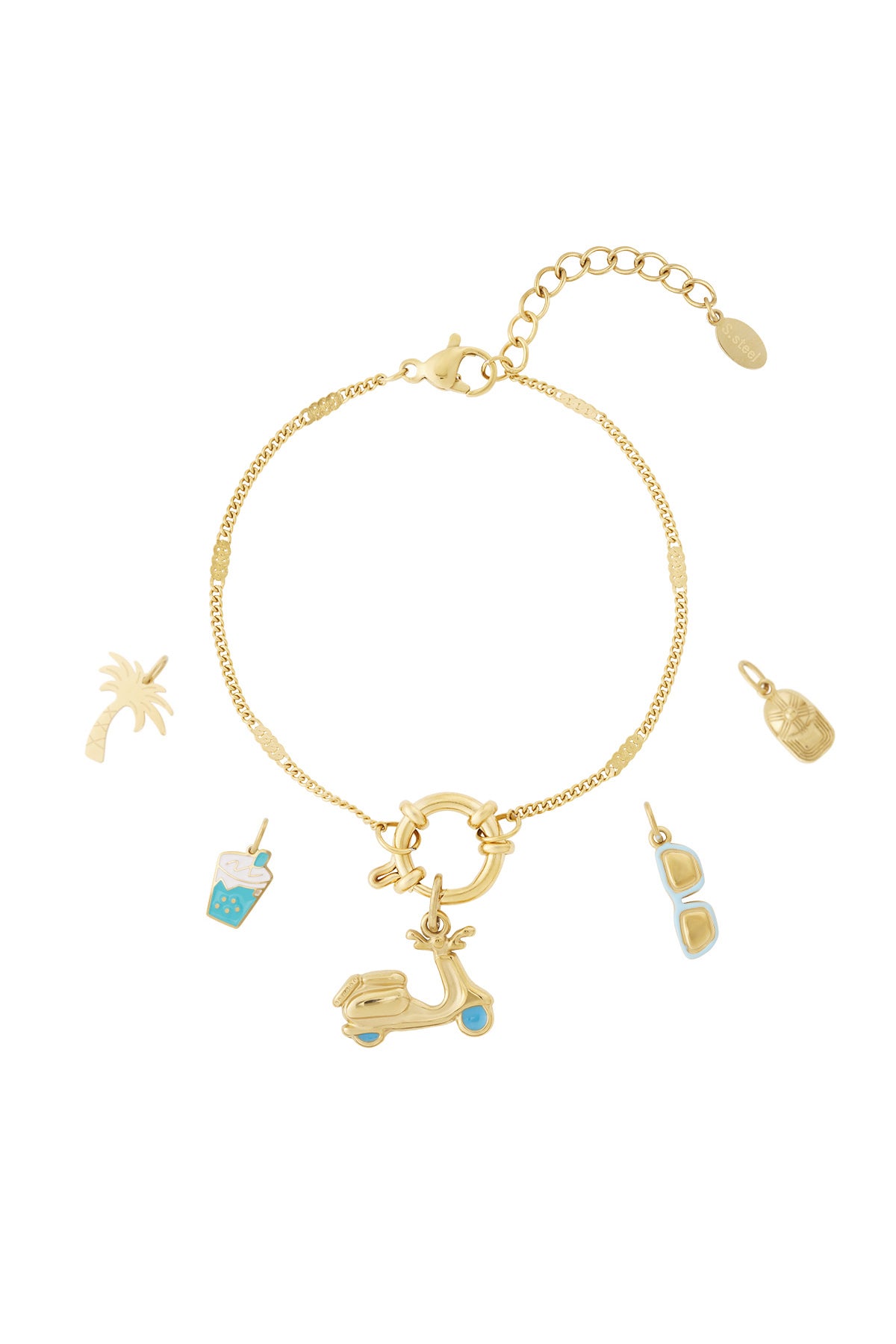 Gouden Scooter Bedelarmband BA015