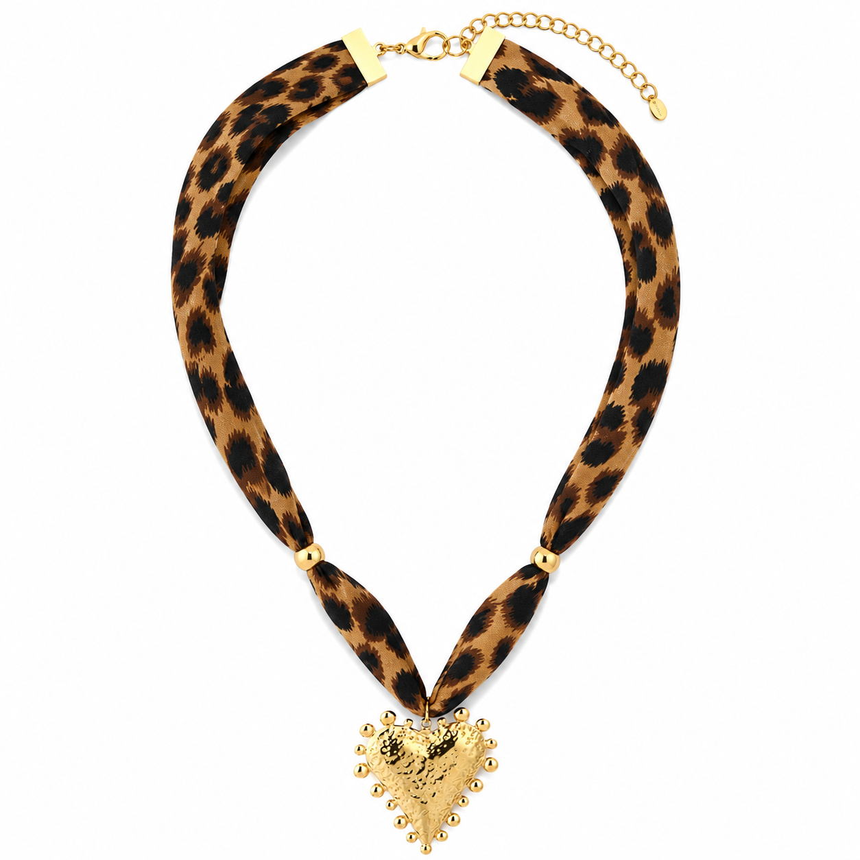Leopard Love Necklace heart – Stainless Steel K011