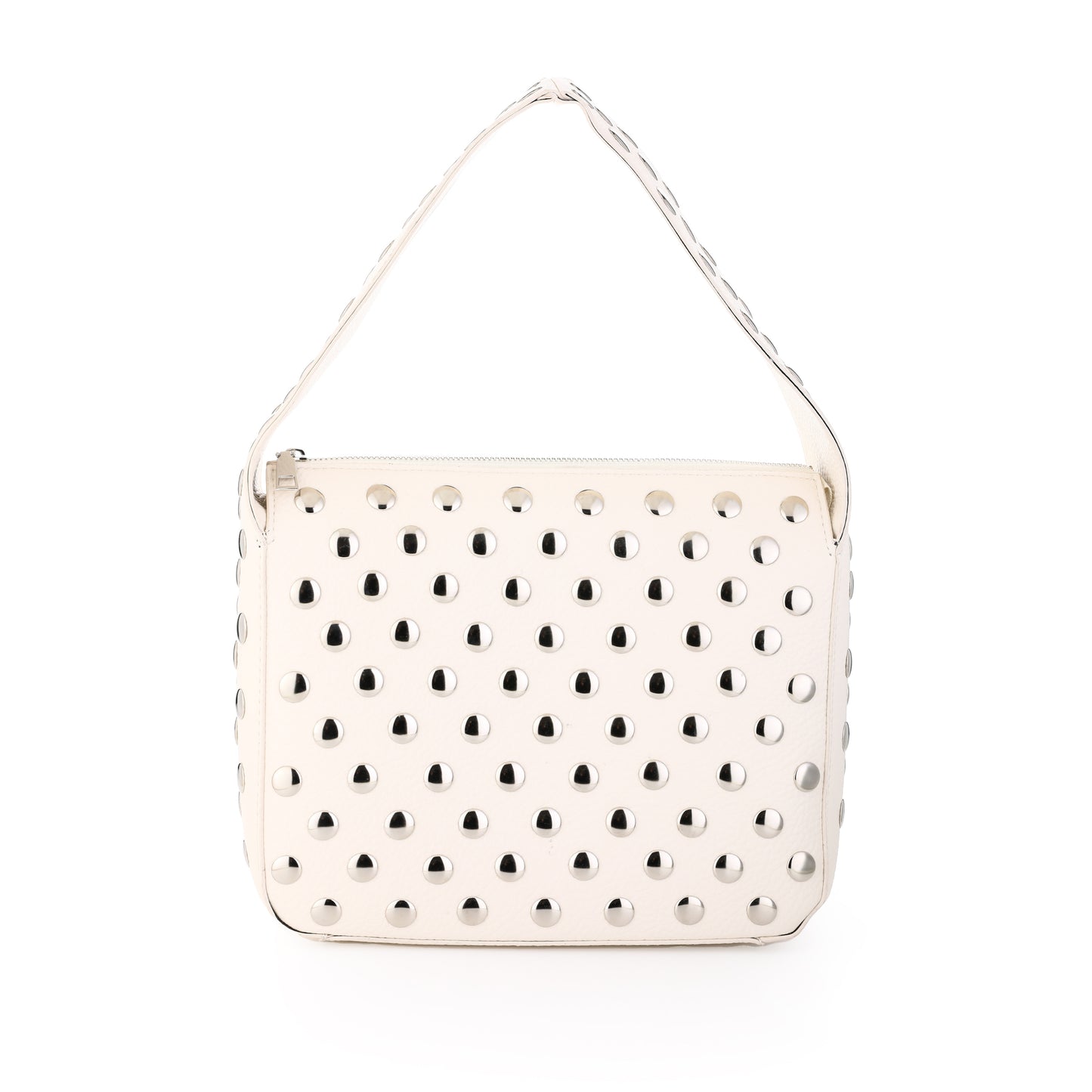 T002 Creme Studs Schoudertas