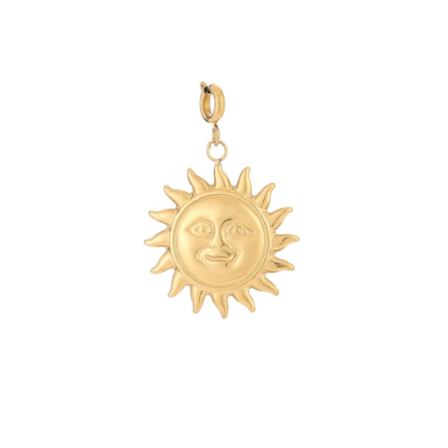 Golden Sun Charm – Stainless Steel Zon Hanger FREE gift F008