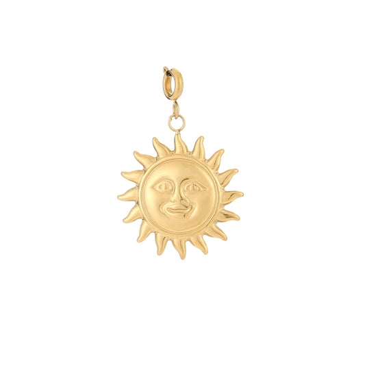 Golden Sun Charm – Stainless Steel Zon Hanger FREE gift F008