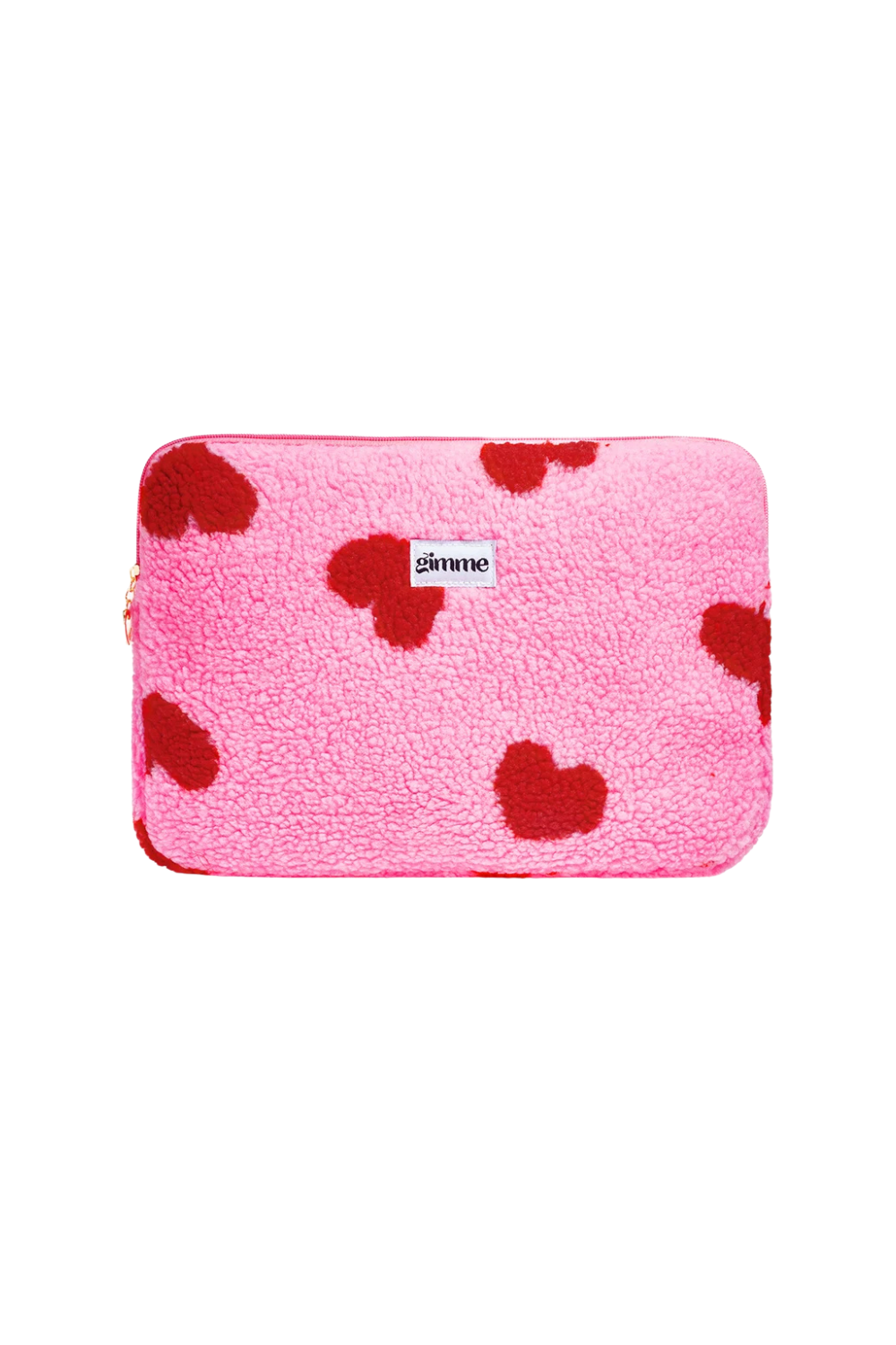Laptoptas Hartjesprint roze L002