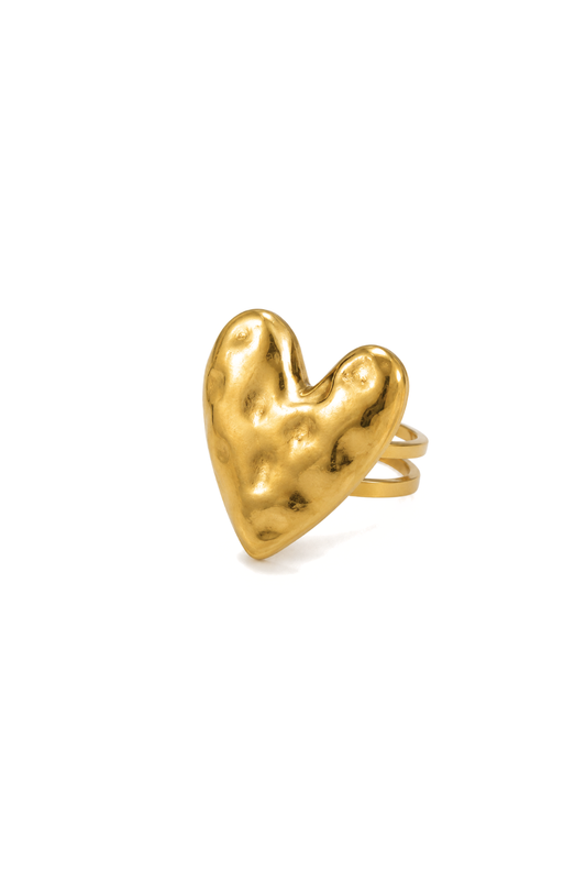 Statement Hart Ring – Stainless Steel R012