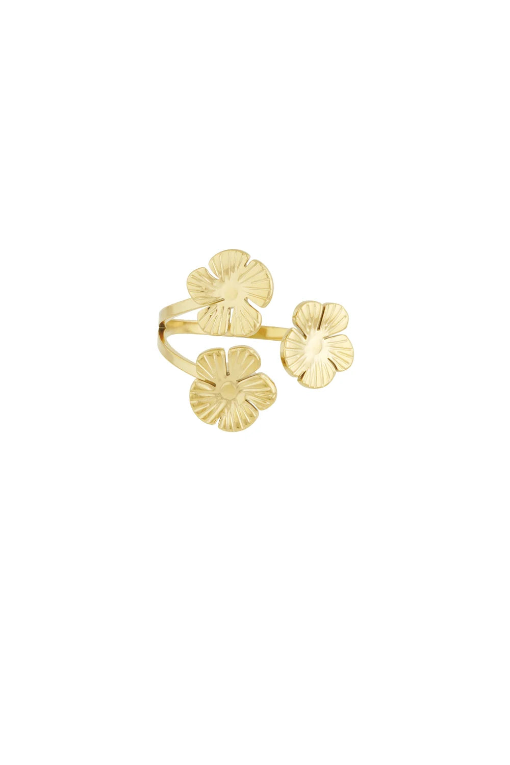 Ring Three flowers R006