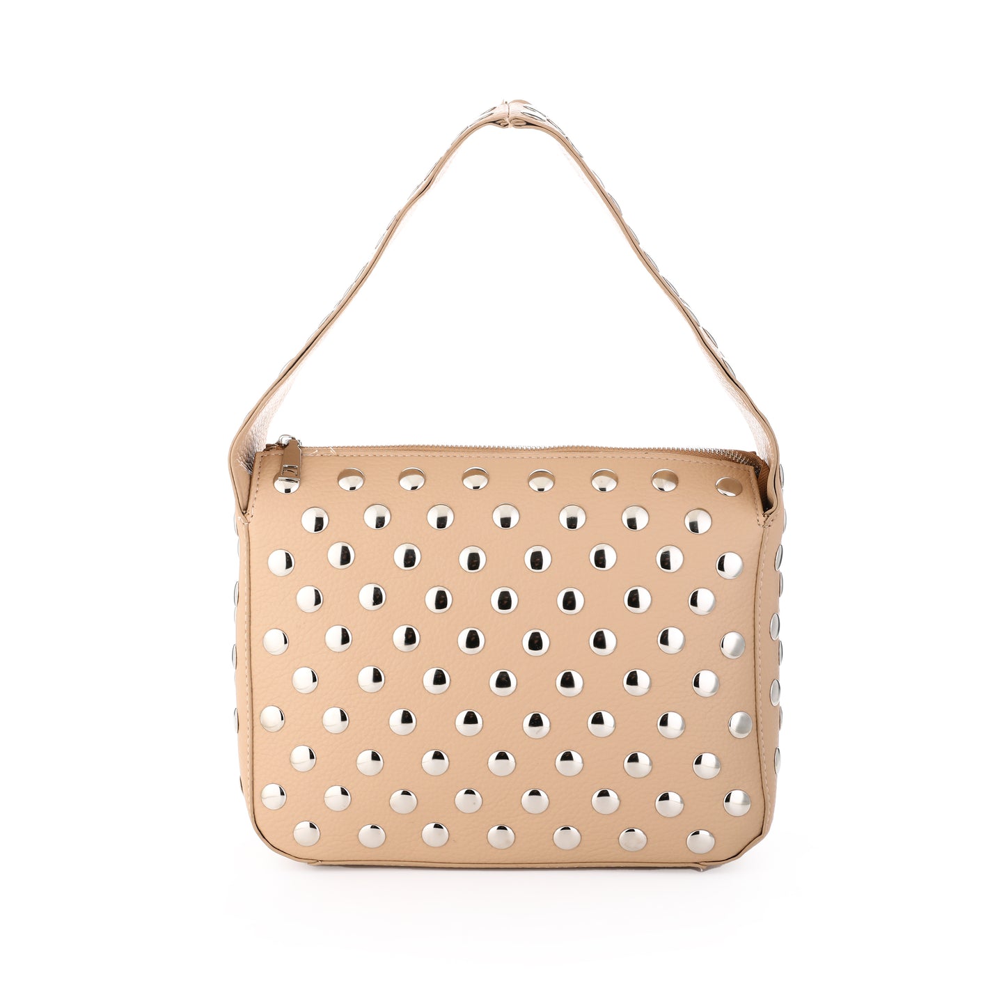 T003 Kaki Studs Schoudertas