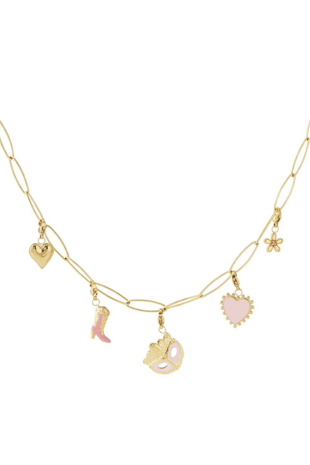 Romantische Bedelketting – Golden Love BK017