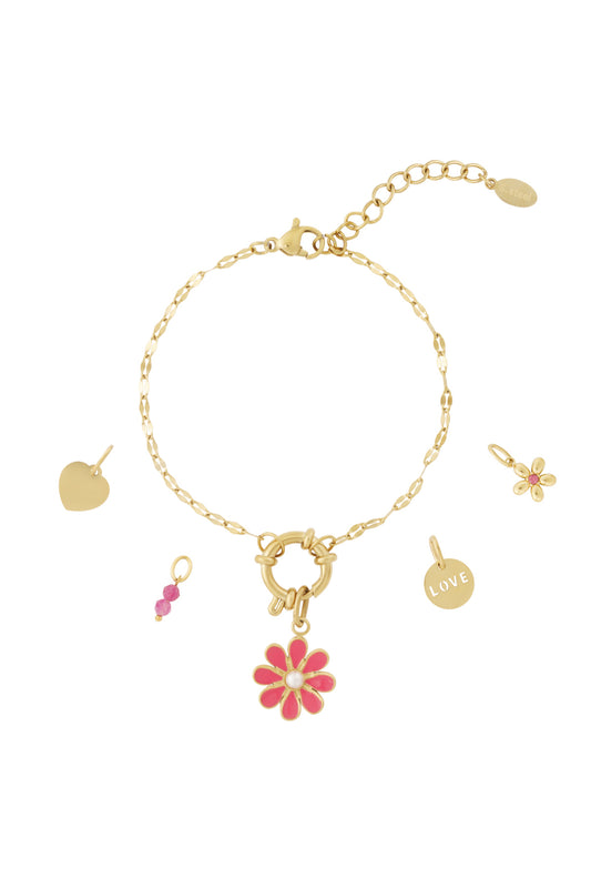 Bloemenpracht om je pols bedelarmband BA012