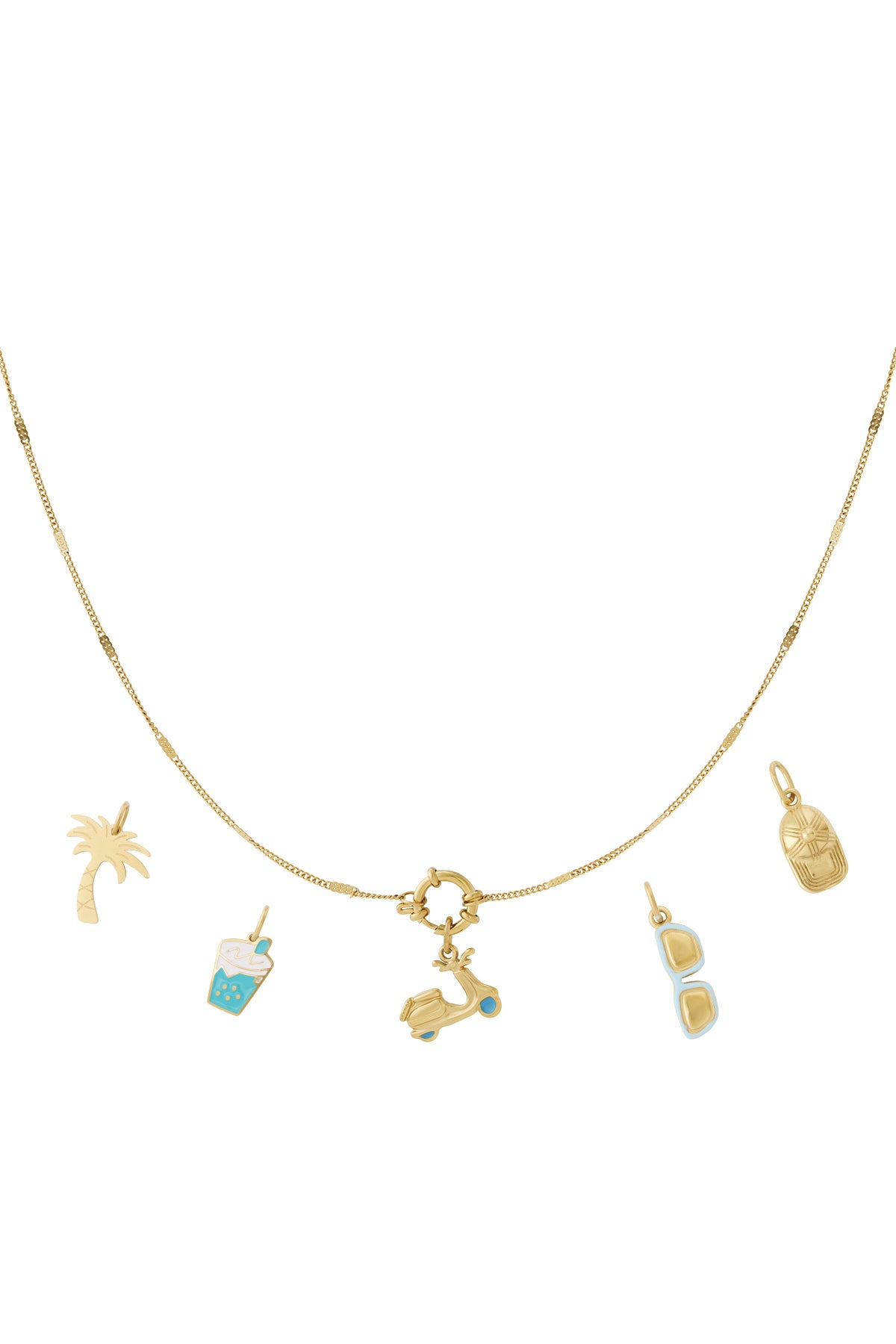 Summer Ride – 14K Gold Plated Bedelketting BK003