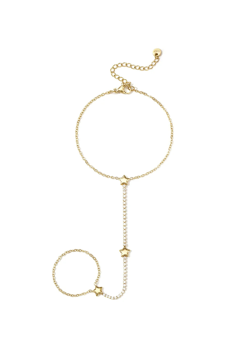 Armband met ster Bedel & Strass – Goud of zilver HC002