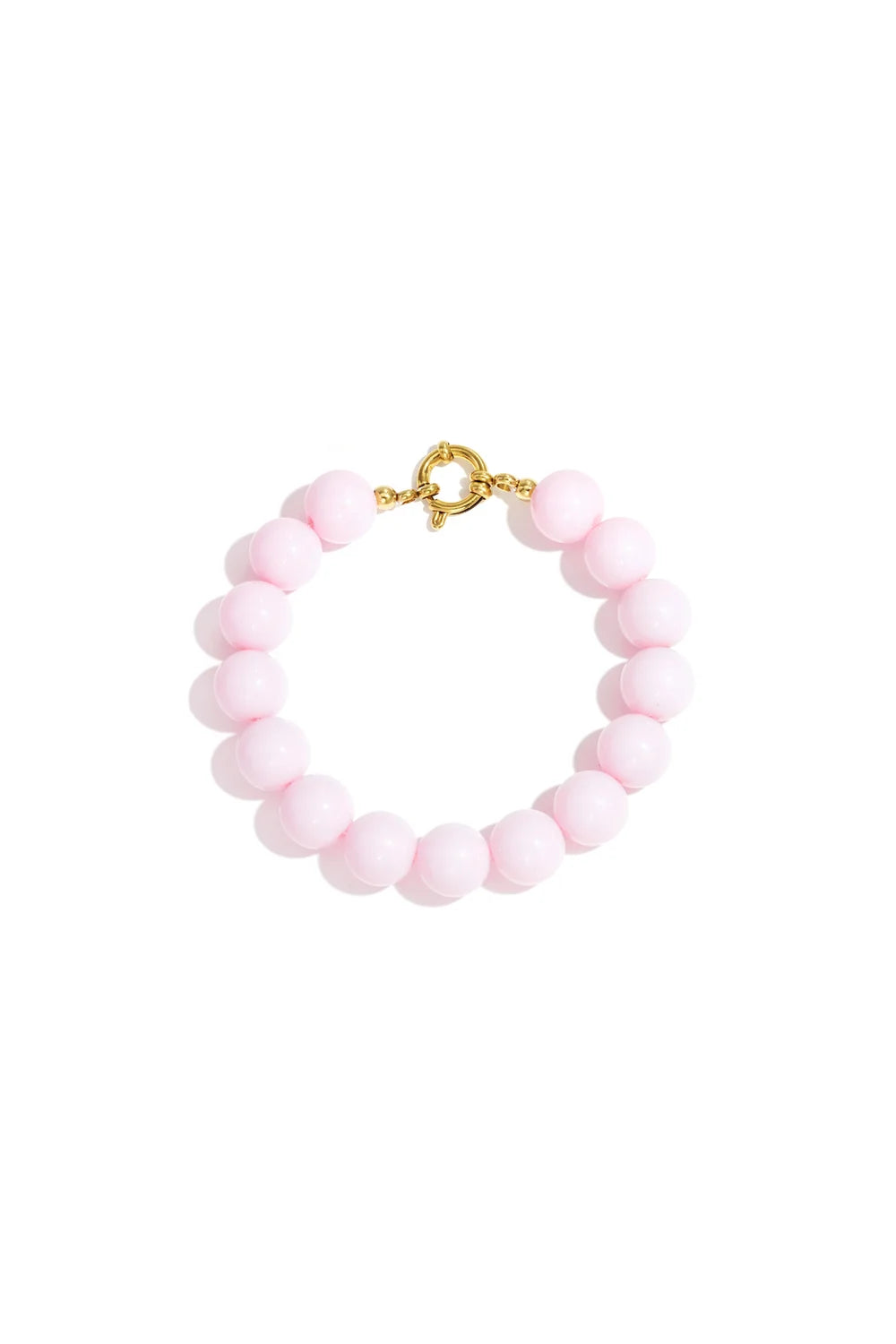 Kralenarmband licht roze K004
