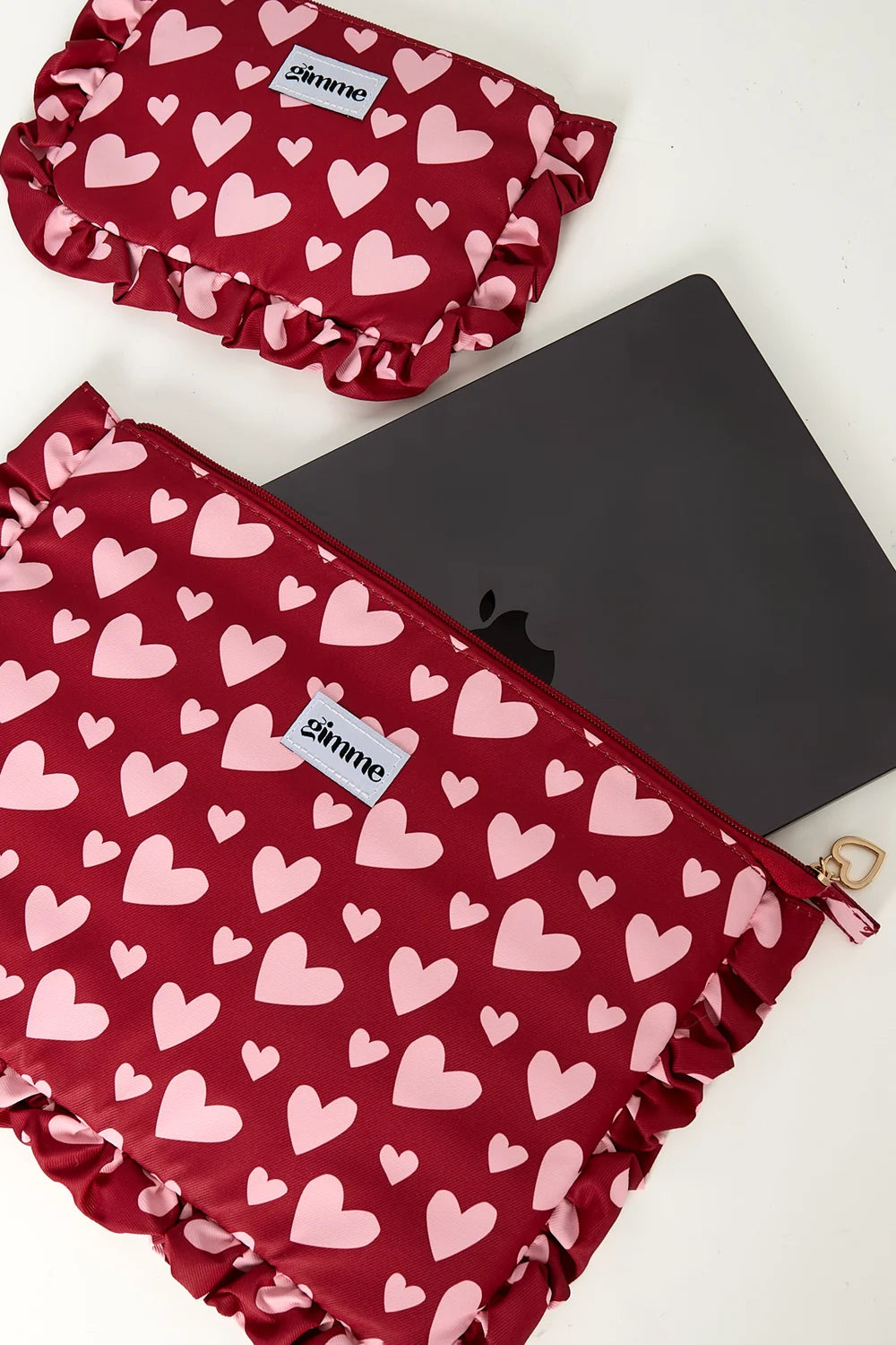 Laptophoes Heart Tas rood L001