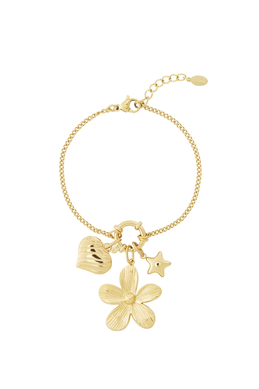 Flower Charm Armband BA019