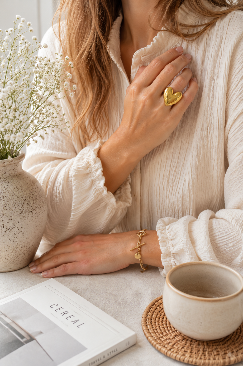 Statement Hart Ring – Stainless Steel R012