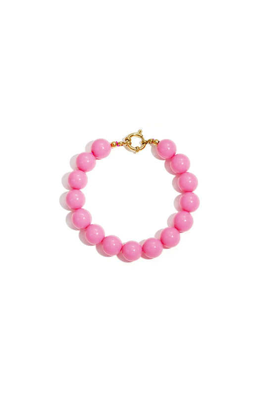 Kralenarmband fuchsia K007