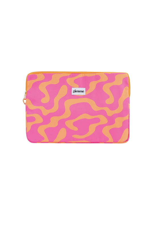 Laptophoes Roze Oranje L003