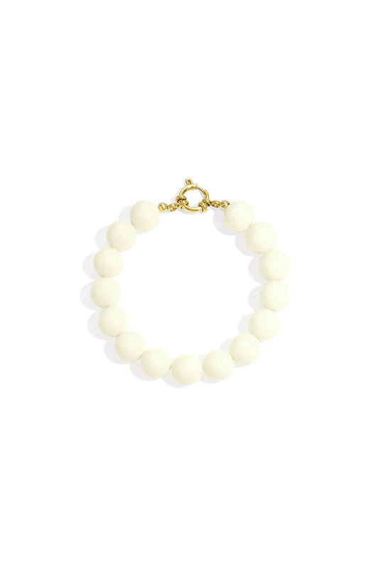 Kralenarmband creme K008