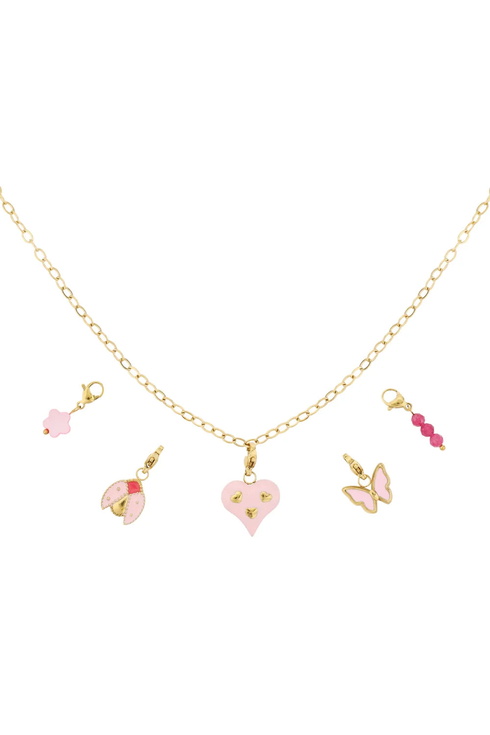 Golden Garden – 14K Gold Plated Charm Ketting BK002