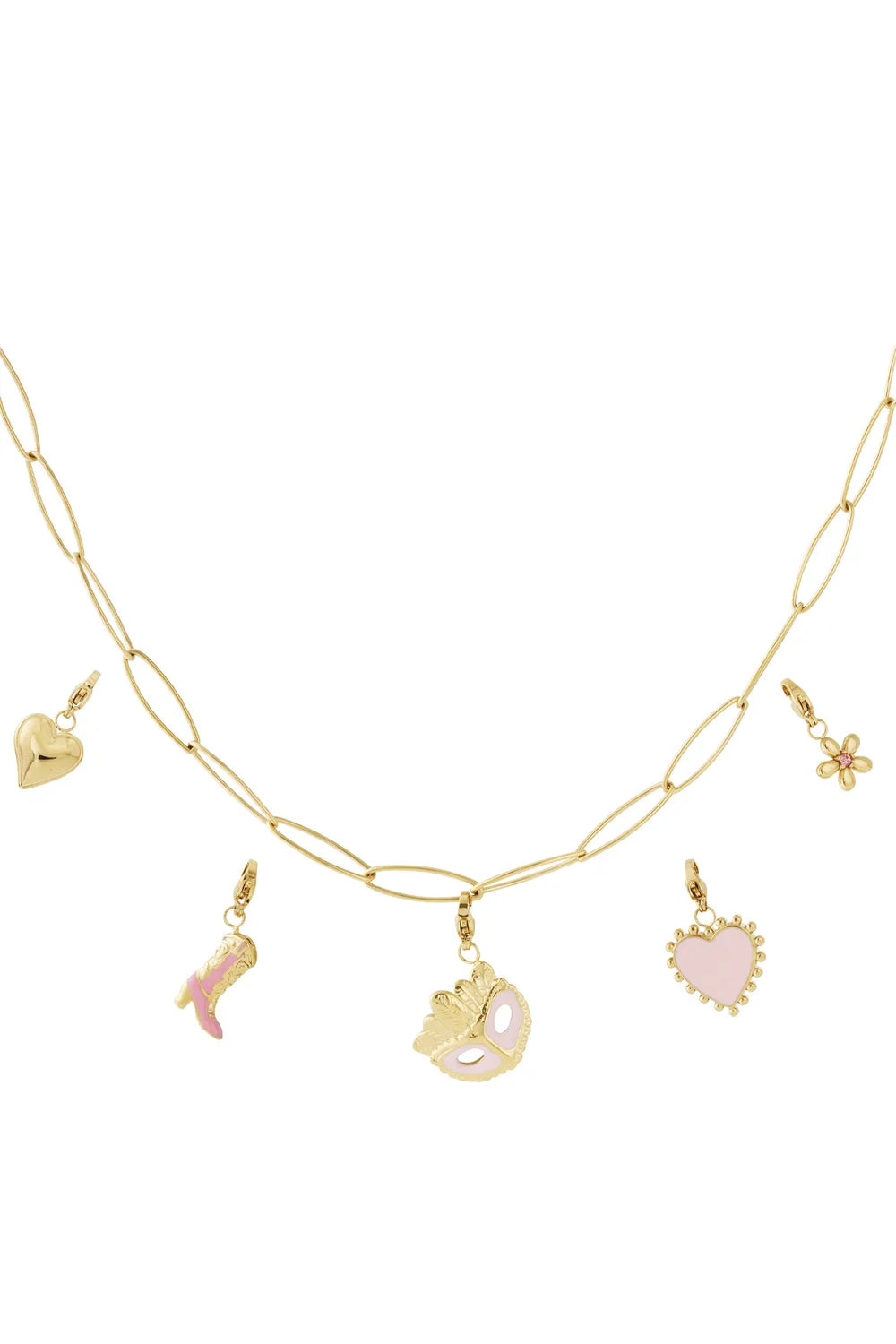 Romantische Bedelketting – Golden Love BK017