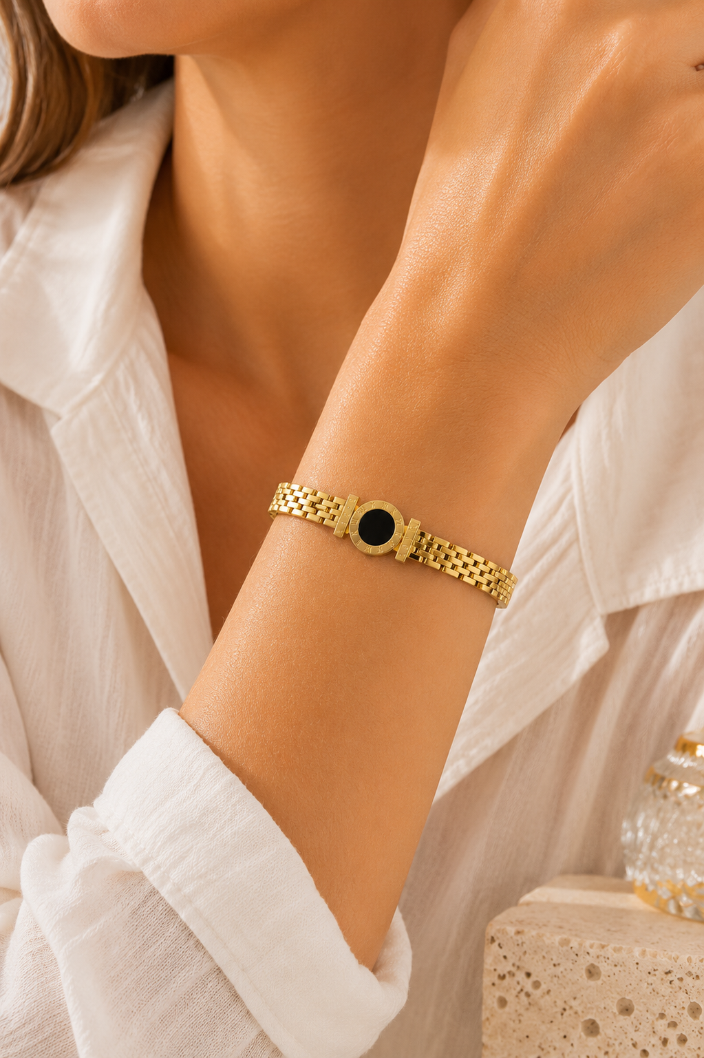 Minimalistische bangle armband – Stainless Steel SA010